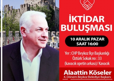 10 Aralık Pazar Saat 16:00 Aday Açıklaması
