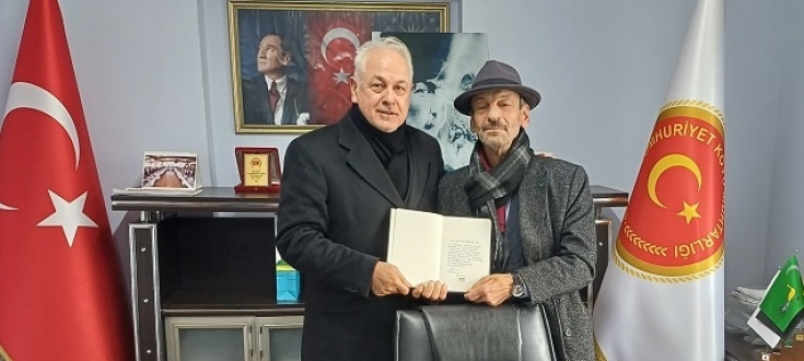 Cumhuriyetköy Muhtarımızı ziyaret ettik.